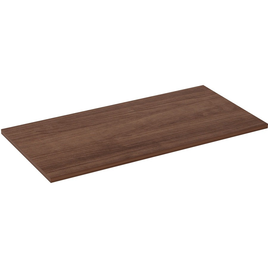 Lorell Relevance Series Tabletop - For - Table TopWalnut Rectangle, Laminated Top - 48" Table Top Length x 24" Table Top Width x 1" Table Top Thickness - Assembly Required - 1 Each