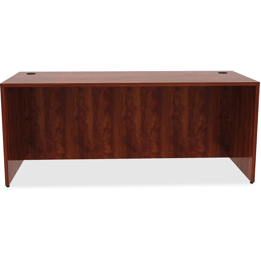 Lorell Essentials Series Rectangular Desk Shell - 72" x 30"29.5" Desk, 0.1" Edge - Material: Metal - Finish: Cherry Laminate