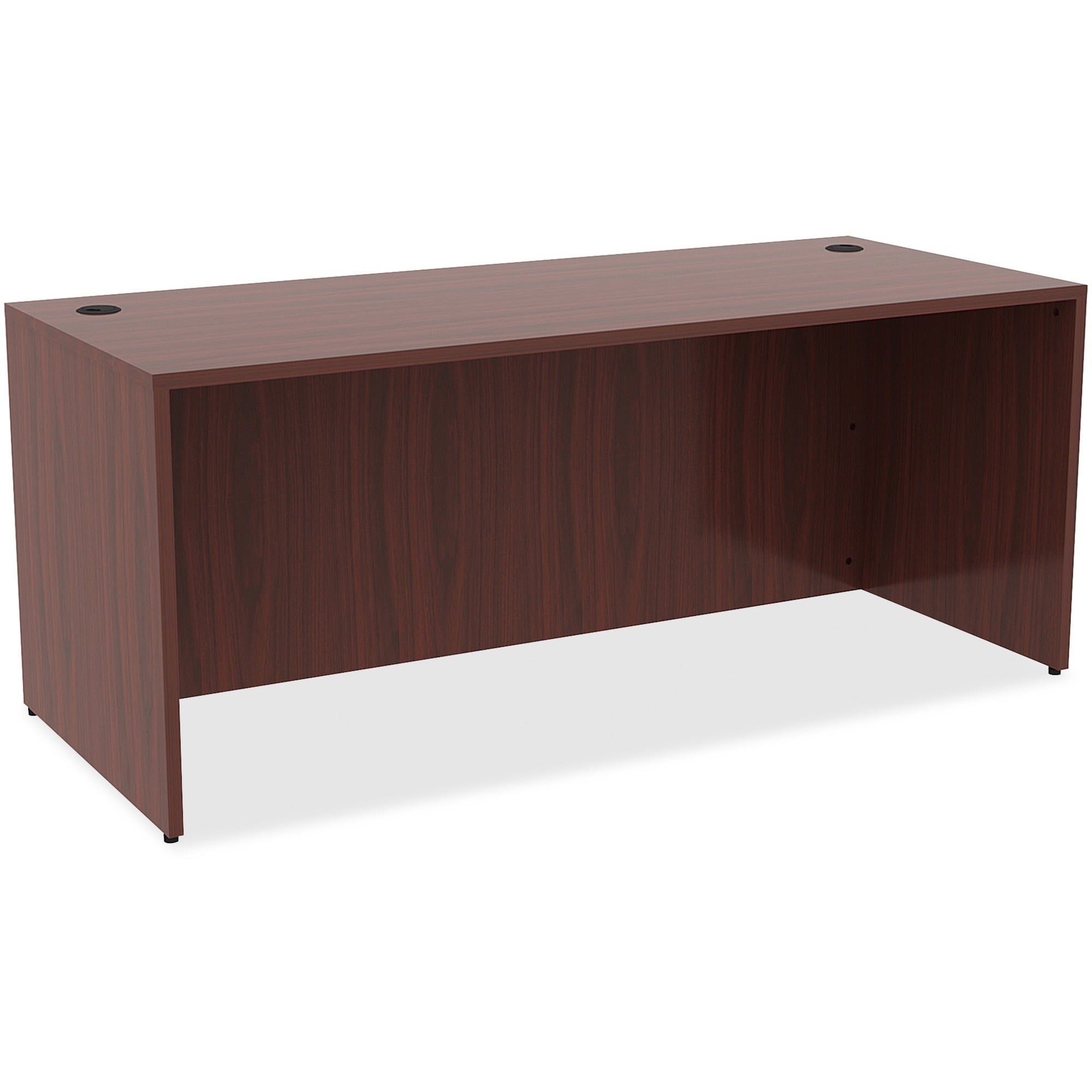 lorell-essentials-series-rectangular-desk-shell-72-x-30295-desk-01-edge-material-laminate-finish-mahogany_llr69535 - 1