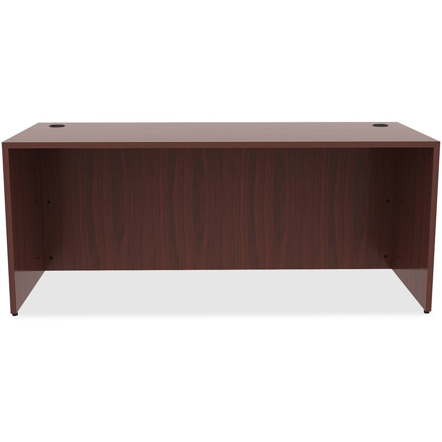 Lorell Essentials Series Rectangular Desk Shell - 72" x 30"29.5" Desk, 0.1" Edge - Material: Laminate - Finish: Mahogany