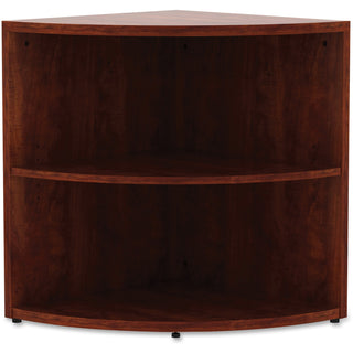 lorell-essentials-series-desk-end-corner-bookcase-295-height-x-236-width-x-236-depthfloor-cherry-laminate-polyvinyl-chloride-pvc-1-each_llr69892 - 2