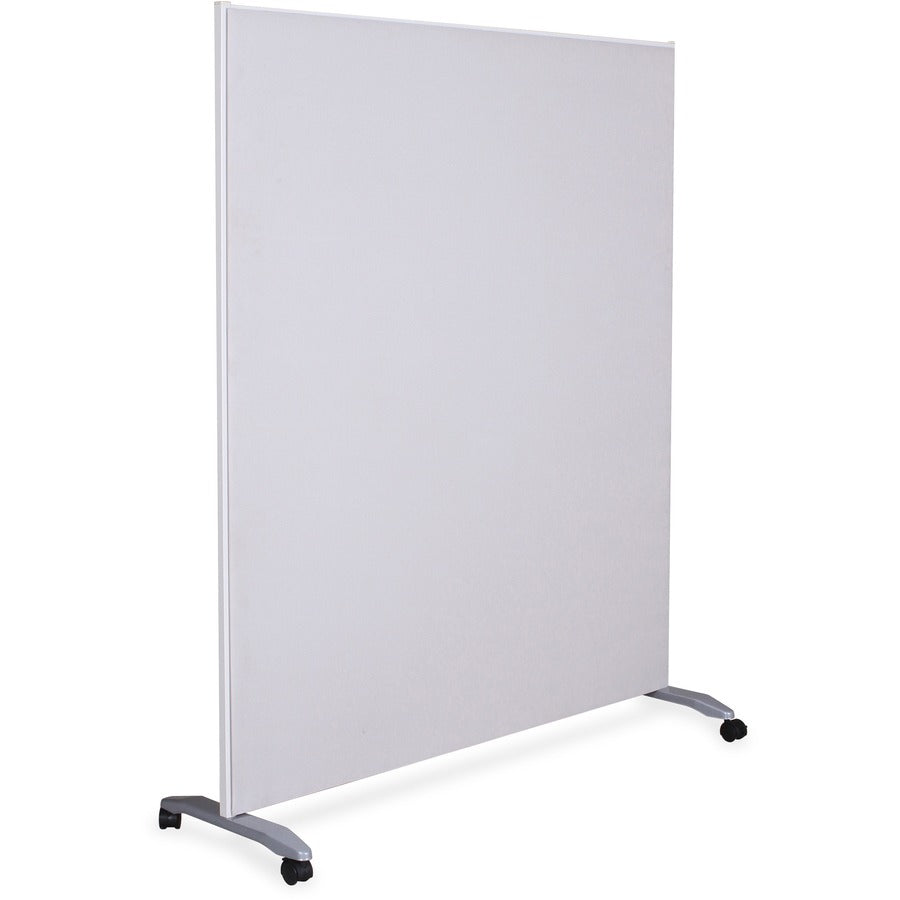 Lorell Mobile T-Foot Set With Casters - 2.4" Width x 1.5" Depth x 17.8" Height - Metal - Silver