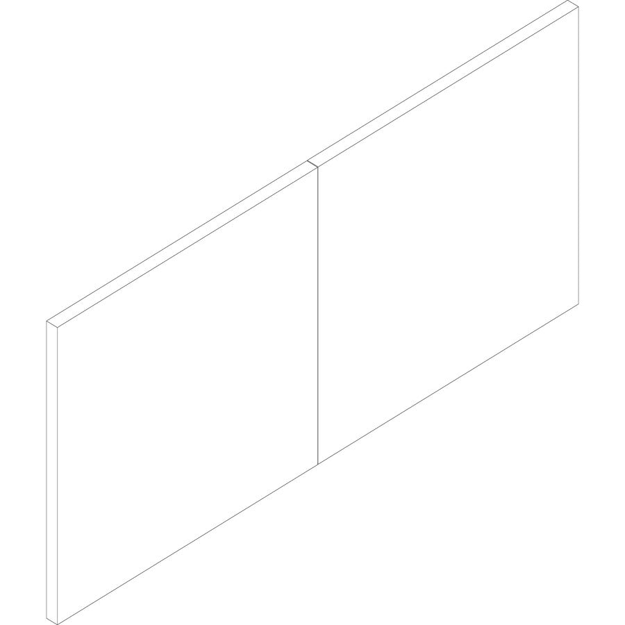 lorell-essentials-revelance-series-wall-mount-hutch-door-kit-7087-mil-thickness-wood-polyvinyl-chloride-pvc-walnut_llr69956 - 2