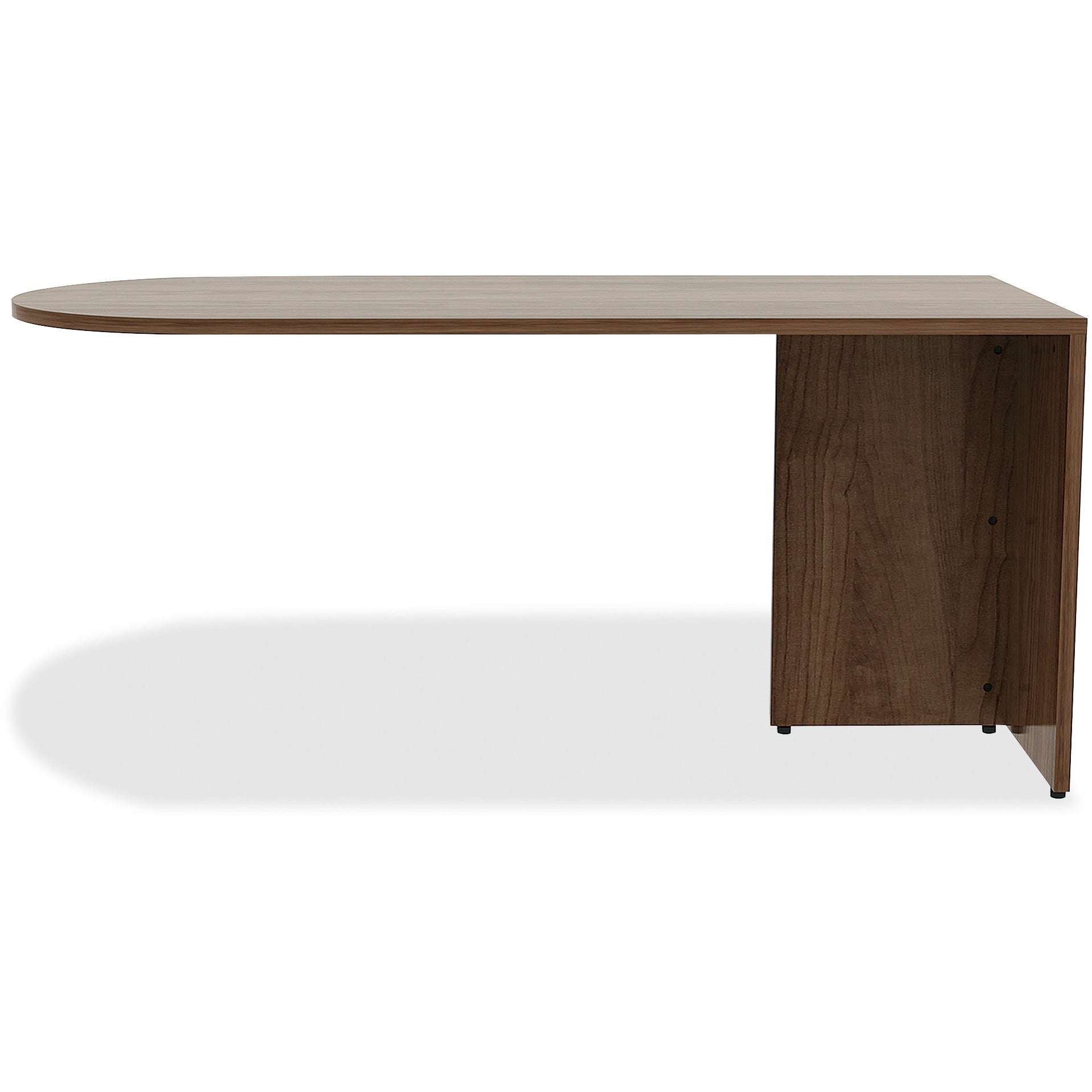 lorell-essentials-series-peninsula-desk-box-1-of-2-30-x-66295-reeded-edge-material-metal-finish-walnut-laminate_llr69959 - 2