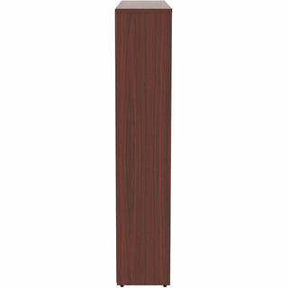 Lorell Laminate Bookcase - 0.8" Shelf, 36" x 12"60" - 5 Shelve(s) - 4 Adjustable Shelf(ves) - Square Edge - Material: Thermofused Laminate (TFL) - Finish: Mahogany