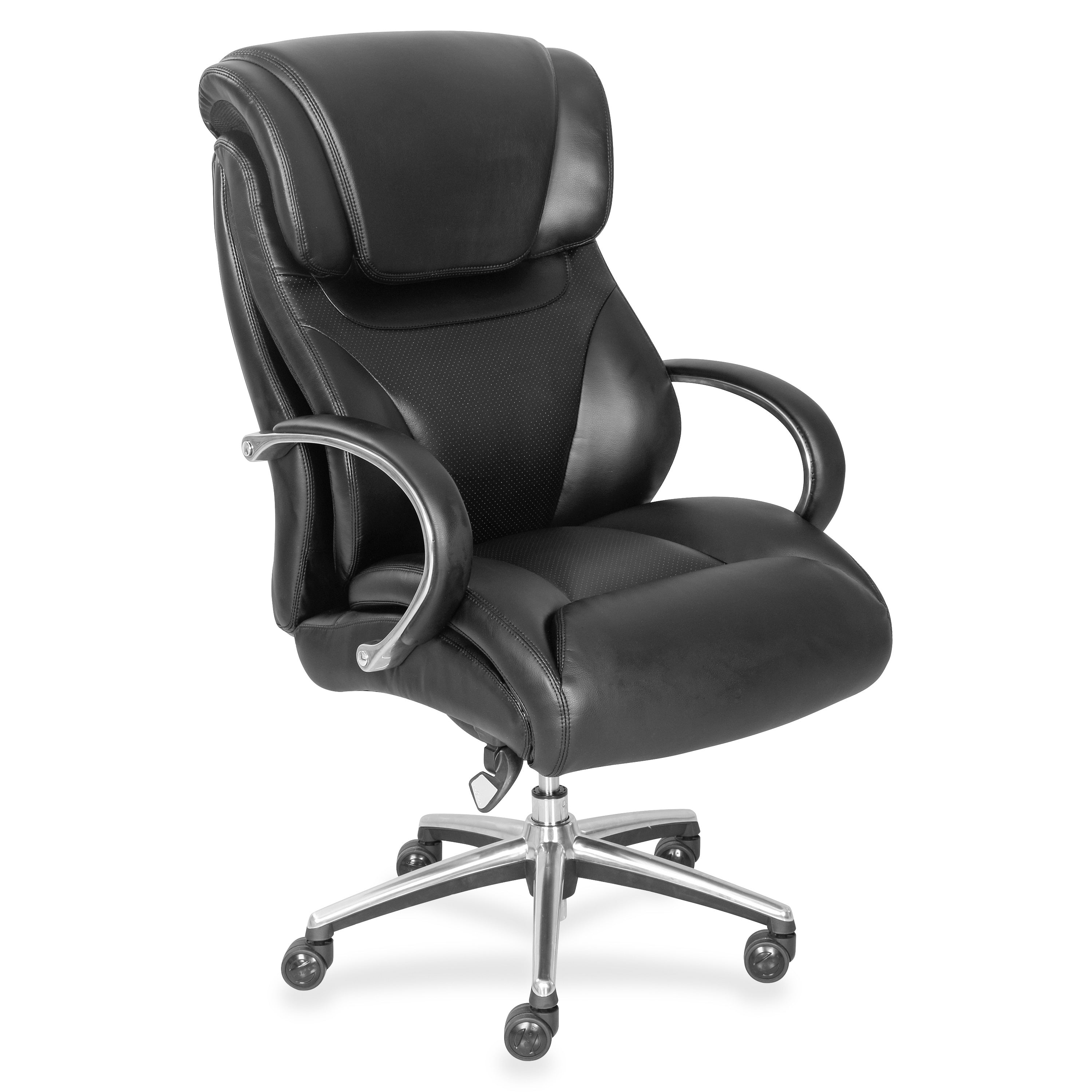 la-z-boy-executive-chair-faux-leather-seat-faux-leather-back-mid-back-black-1-each_lzb48080 - 1