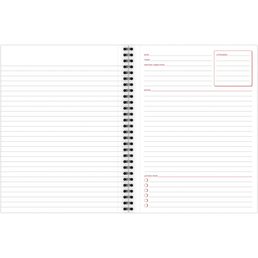 mead-limited-meeting-notebook-80-pages-wire-bound-both-side-ruling-surface-ruled-7-1-4-x-9-1-2-black-cover-perforated-dual-sided-recycled-1-each_mea06982 - 2