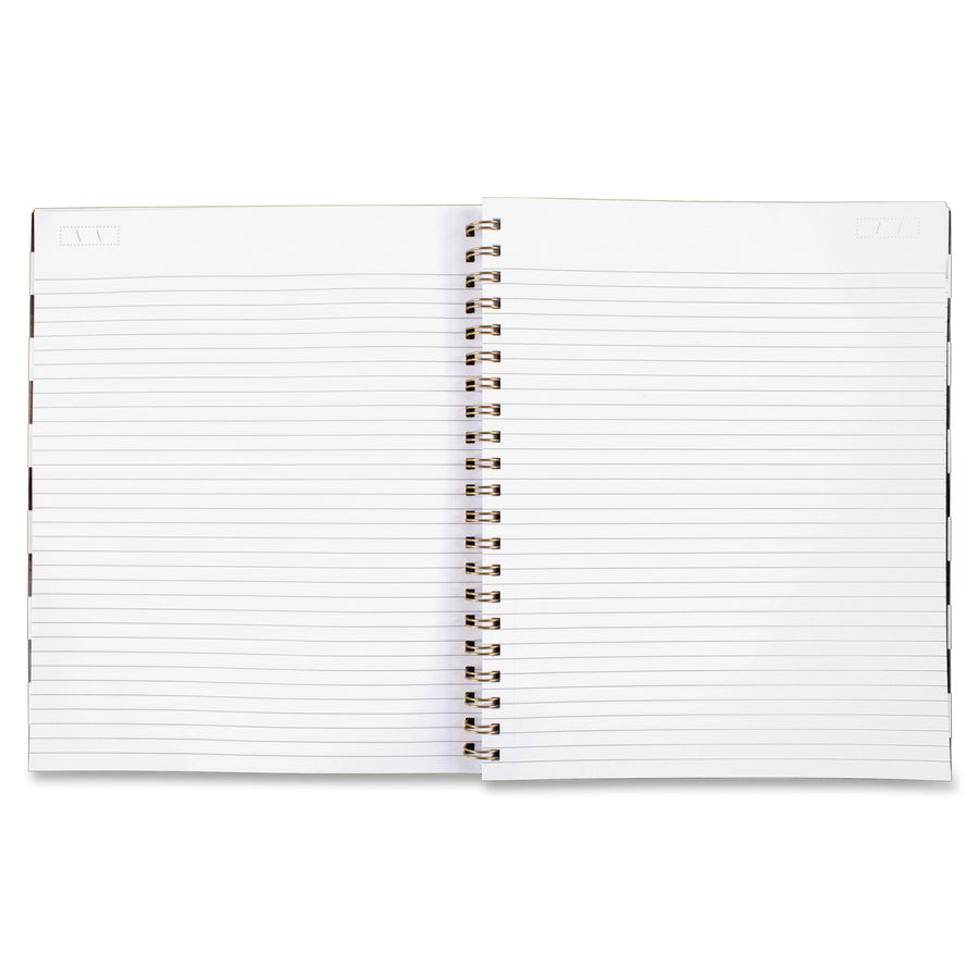 cambridge-hardcover-wirebound-notebook-160-pages-twin-wirebound-both-side-ruling-surface-ruled-11-x-8-7-8-black-&-white-stripe-cover-hard-cover-dual-sided-1-each_mea59010 - 3