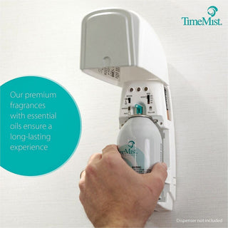 TimeMist Metered 30-Day Citrus Scent Refill - Spray - 6000 ft - 6.6 fl oz (0.2 quart) - Citrus - 30 Day - 12 / Carton - Long Lasting, Odor Neutralizer