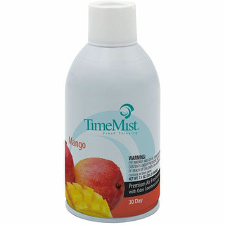 TimeMist Metered 30-Day Mango Scent Refill - Spray - 6000 ft - 6.6 fl oz (0.2 quart) - Mango - 30 Day - 12 / Carton - Long Lasting, Odor Neutralizer
