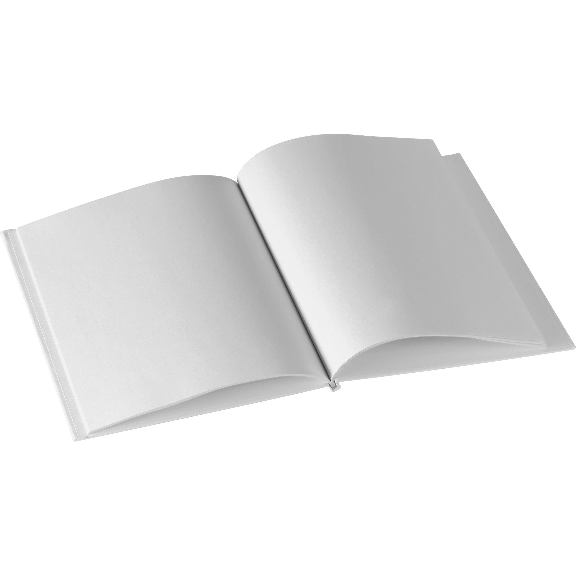 ashley-hardcover-blank-book-28-pages-plain-6-x-8-white-paper-hard-cover-durable-1-each_ash10700 - 1