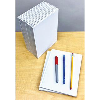 Ashley Hardcover Blank Book - 28 Pages - Plain - 6" x 8" - White Paper - Hard Cover, Durable - 1 Each