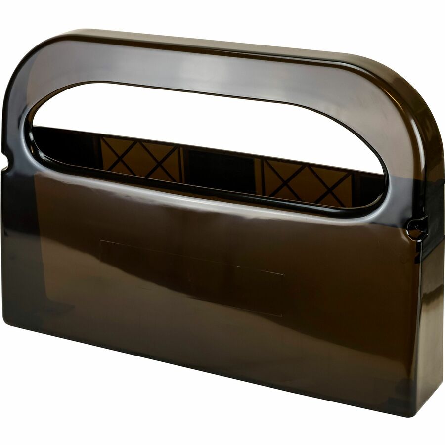 Plastic Half-Fold Toilet Seat Cover Dispenser, 16.05 x 3.15 x 11.3, Smoke
