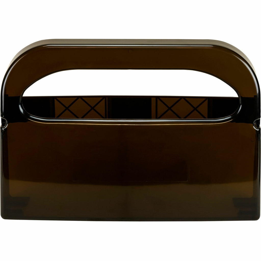 Plastic Half-Fold Toilet Seat Cover Dispenser, 16.05 x 3.15 x 11.3, Smoke