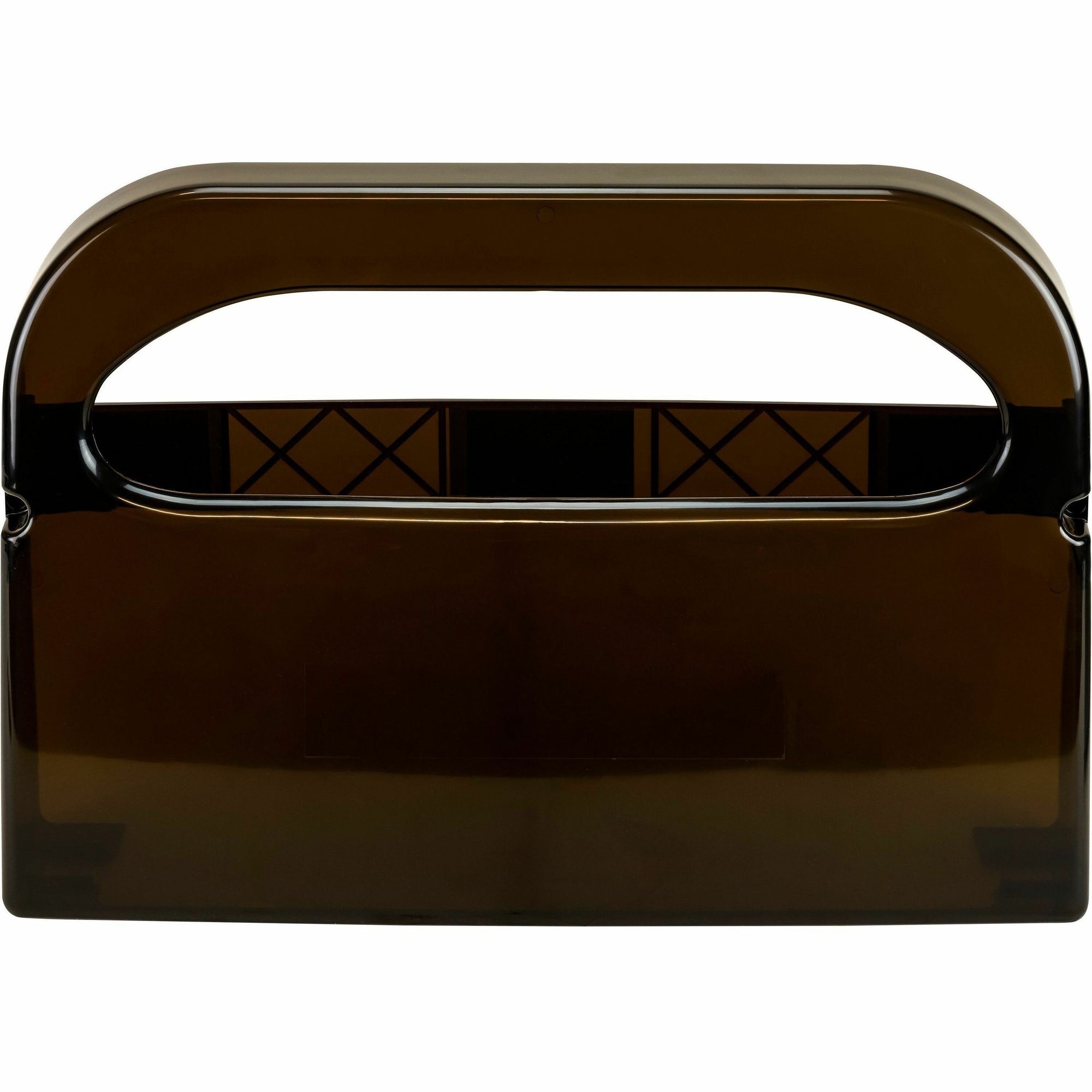 Plastic Half-Fold Toilet Seat Cover Dispenser, 16.05 x 3.15 x 11.3, Smoke