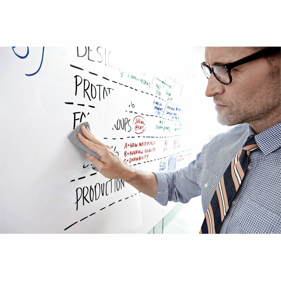 Dry Erase Surface, 50 ft x 4 ft, White Surface