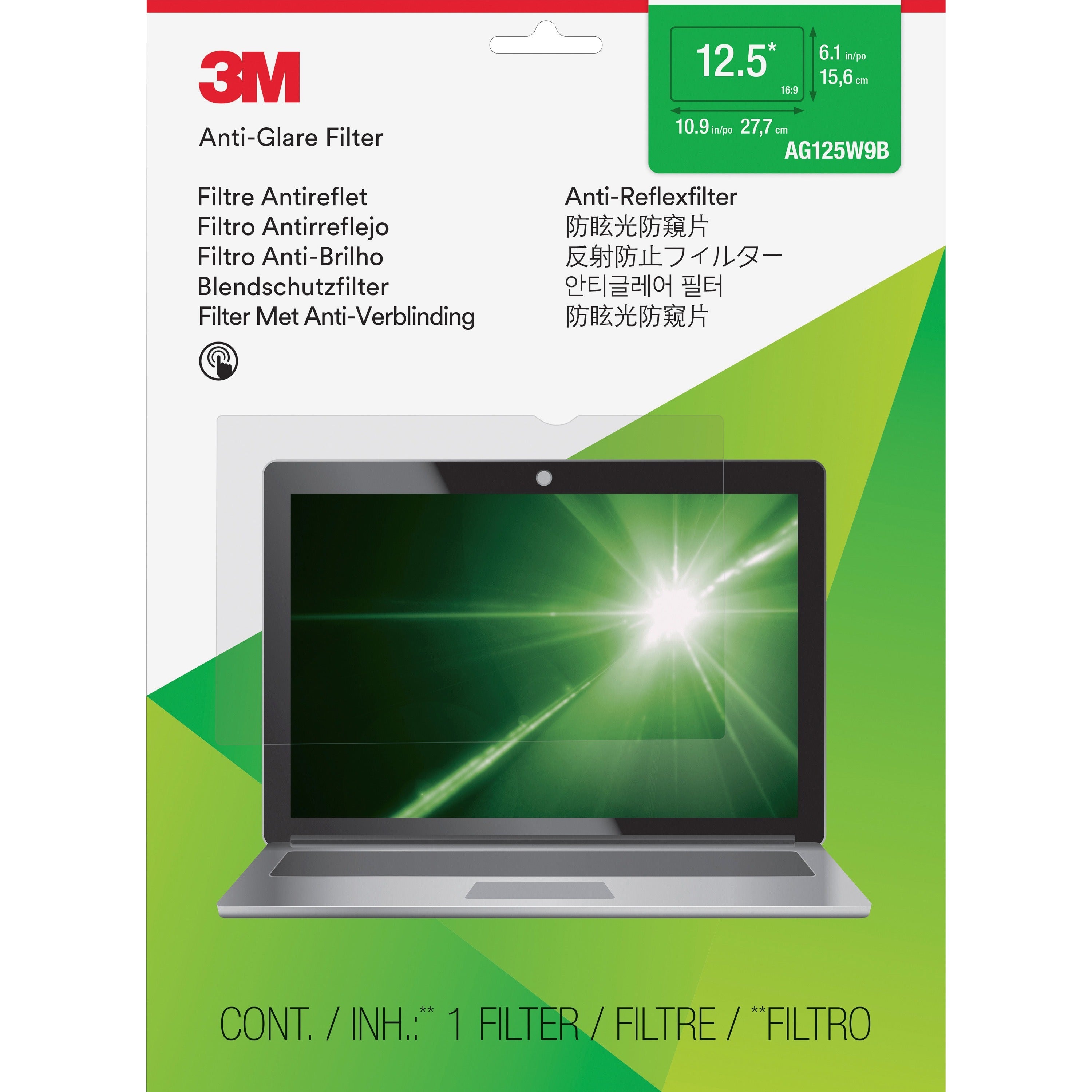 3m-anti-glare-filter-clear-matte-for-125-widescreen-lcd-notebook-169-scratch-resistant-fingerprint-resistant-dust-resistant-anti-glare_mmmag125w9b - 1