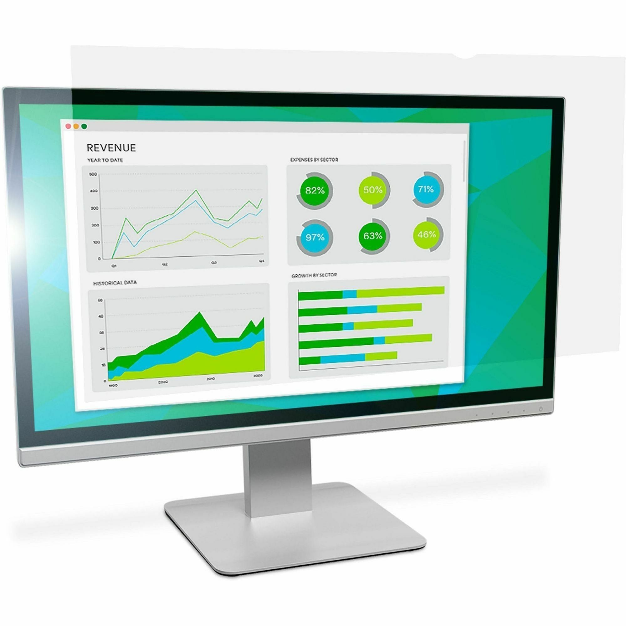 Antiglare Frameless Filter for 21.5" Widescreen Flat Panel Monitor, 16:9 Aspect Ratio