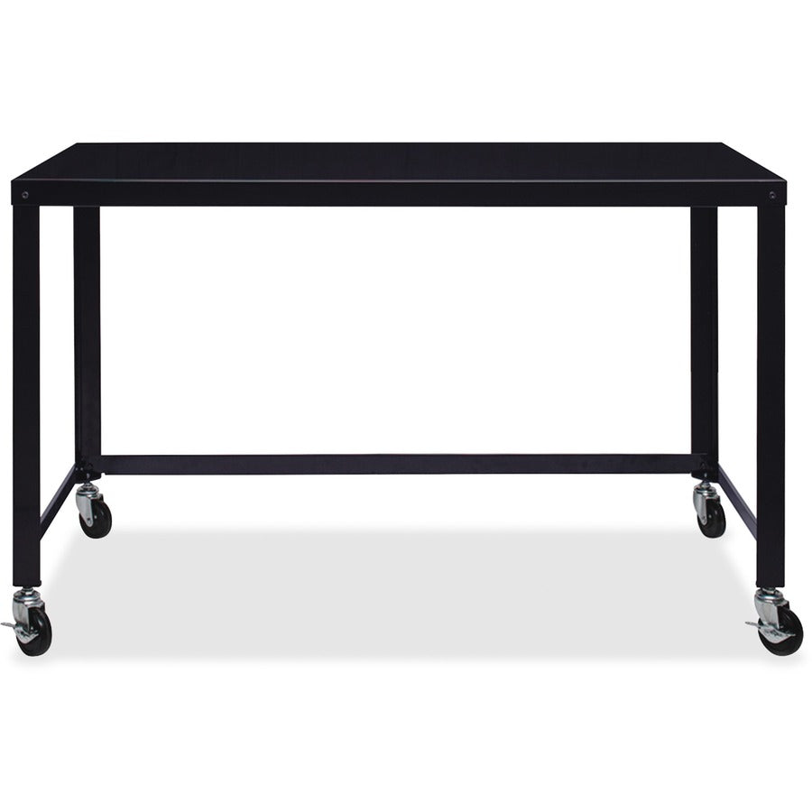 Lorell SOHO Personal Mobile Desk - For - Table TopRectangle Top x 48" Table Top Width x 23" Table Top Depth - 29.50" Height - Assembly Required - Black - 1 Each