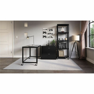 Lorell SOHO Personal Mobile Desk - For - Table TopRectangle Top x 48" Table Top Width x 23" Table Top Depth - 29.50" Height - Assembly Required - Black - 1 Each