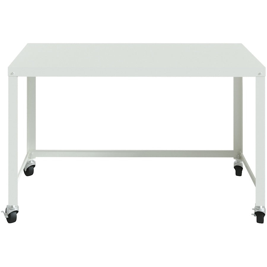 Lorell SOHO Personal Mobile Desk - For - Table TopRectangle Top x 48" Table Top Width x 23" Table Top Depth - 29.50" Height - Assembly Required - White - 1 Each