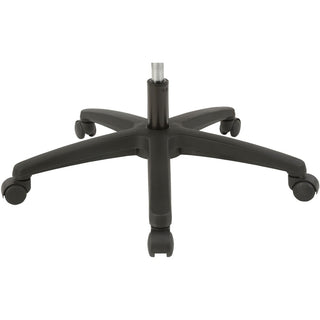 Lorell Mid-back Task Chair - Black Fabric Seat - Black Mesh Back - Mid Back - 1 Each