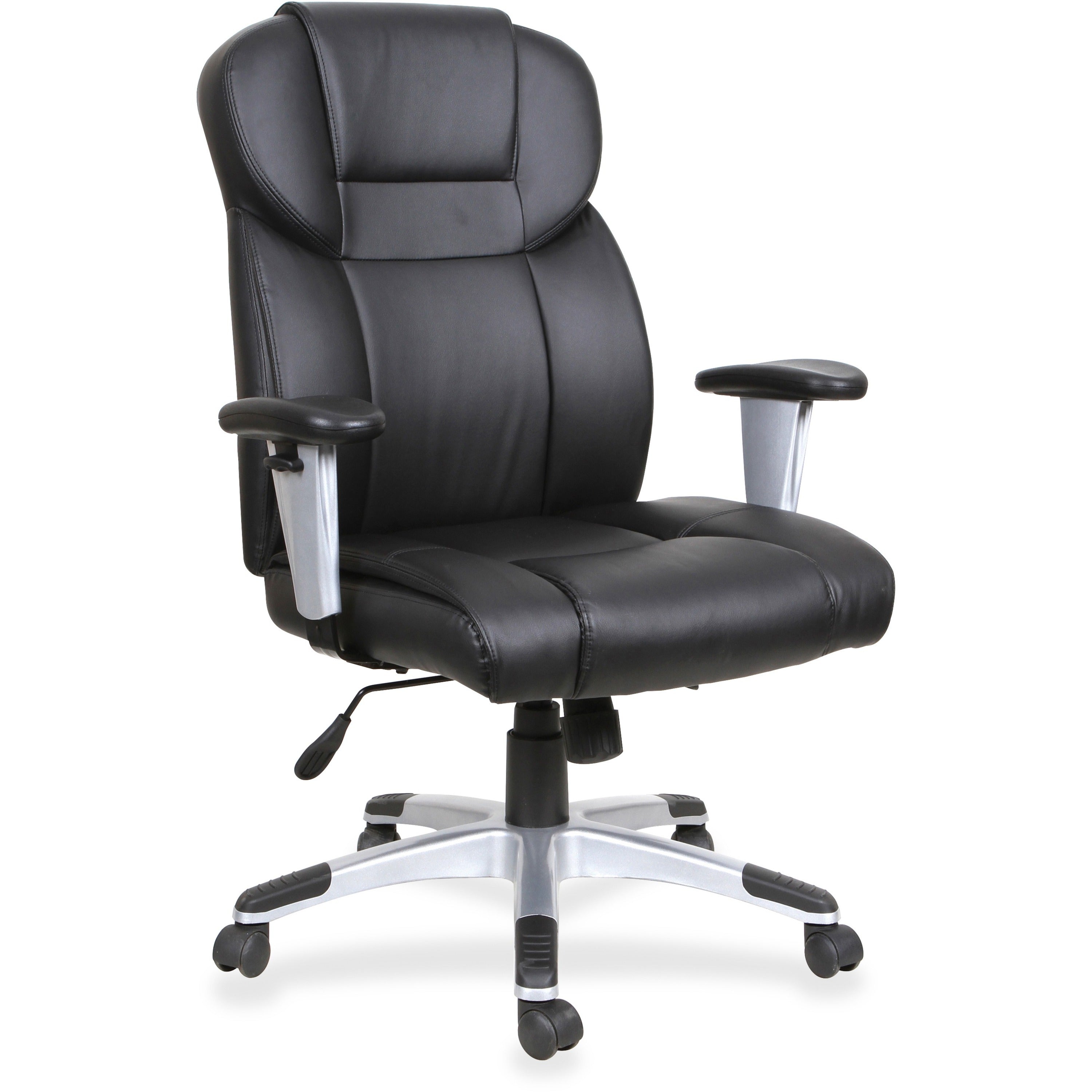 lorell-executive-high-back-chair-bonded-leather-seat-bonded-leather-back-high-back-black-1-each_llr83308 - 1