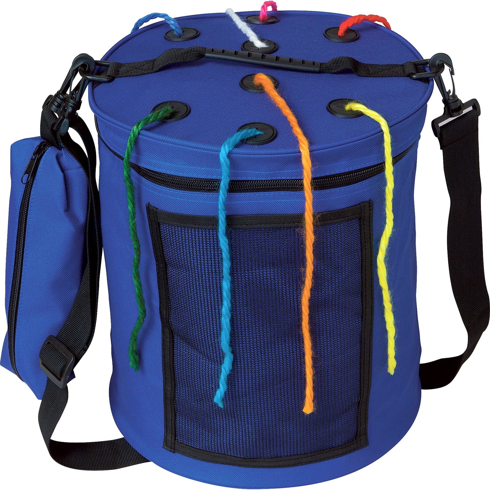 creativity-street-carrying-case-tote-yarn-blue-nylon-carrying-strap-12-h-x-105-diameter_pac0000875 - 1