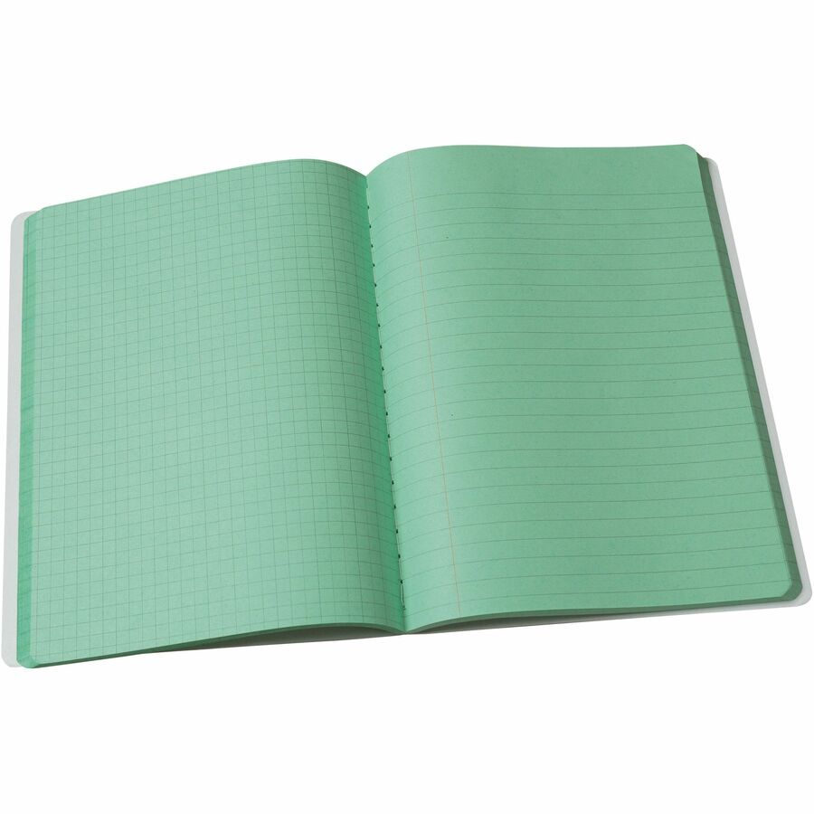 pacon-dual-ruled-composition-book-plain-quad-ruled-wide-ruled-975-x-75-x-05-green-cover-24-carton_pacmmk37162 - 5