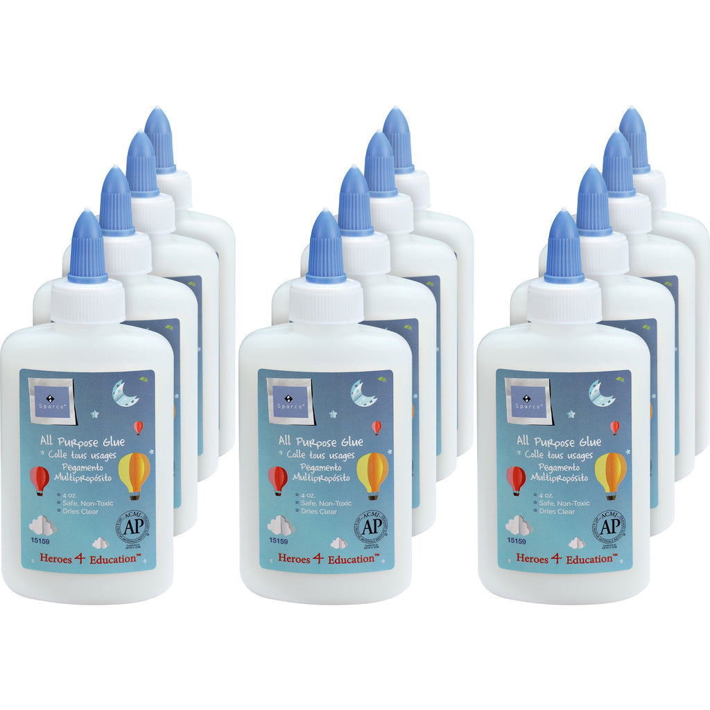 sparco-washable-school-glue-4-fl-oz-12-box-white_spr15159 - 1