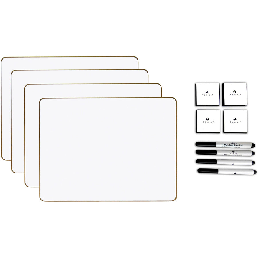 sparco-dry-erase-board-kit-with-12-sets-12-1-ft-width-x-9-08-ft-height-white-surface-magnetic-12-box_spr99817 - 4