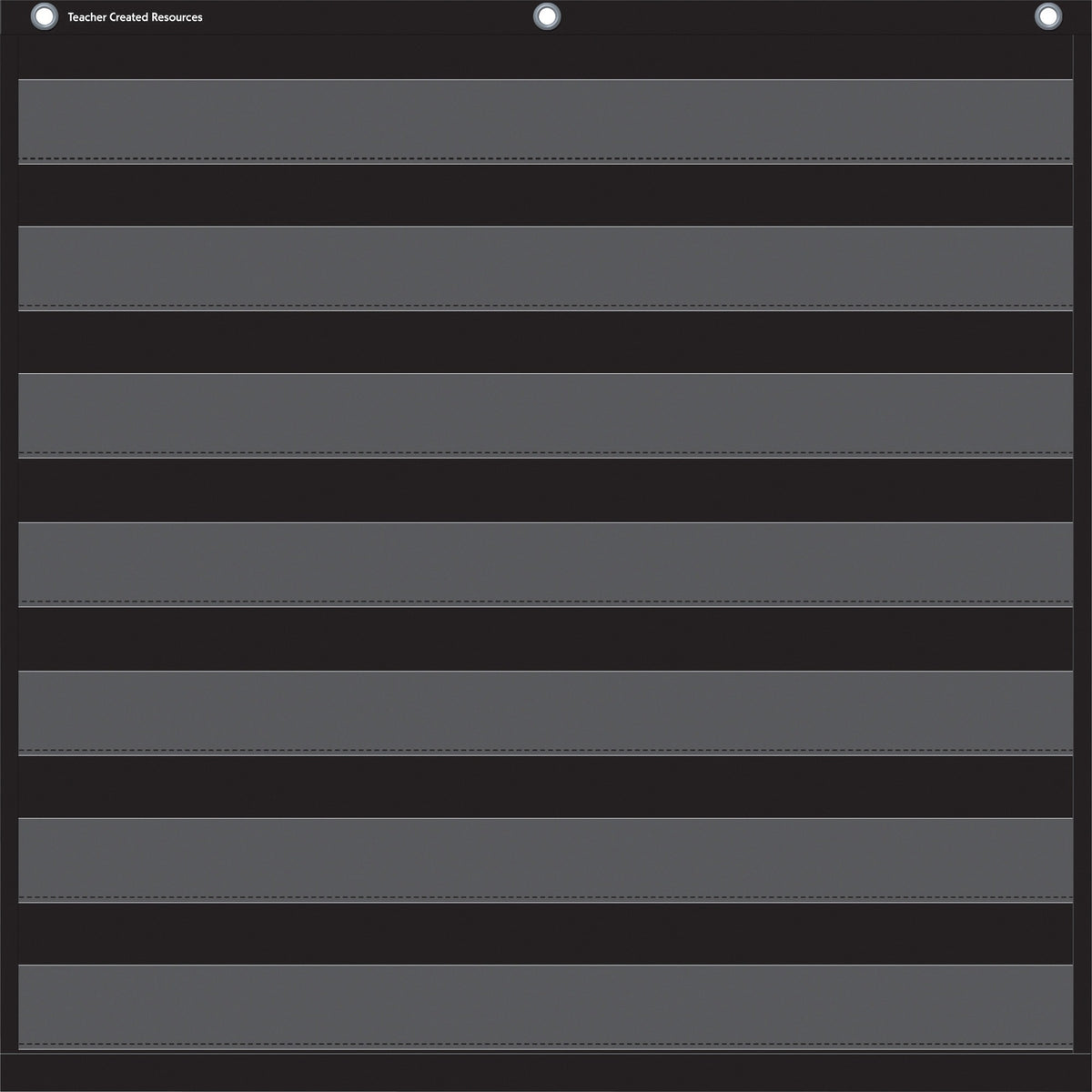 Teacher Created Resources Black 7 Pocket Chart - Theme/Subject: Learning - Skill Learning: Chart - 1 Each