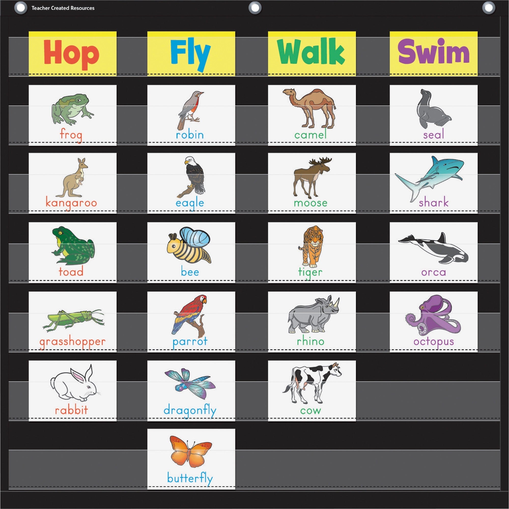 teacher-created-resources-black-7-pocket-chart-theme-subject-learning-skill-learning-chart-1-each_tcr20740 - 2
