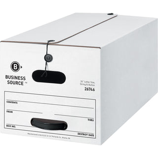 business-source-medium-duty-letter-size-storage-box-internal-dimensions-12-width-x-24-depth-x-10-height-external-dimensions-123-width-x-241-depth-x-108-height-media-size-supported-letter-stackable-white-recycled-12-carton_bsn26746 - 2