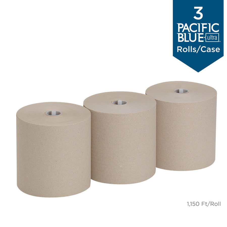 pacific-blue-ultra-high-capacity-recycled-paper-towel-rolls-787-x-1150-ft-brown-paper-flexible-chlorine-free-3-rolls-per-container-3-carton_gpc26496 - 5