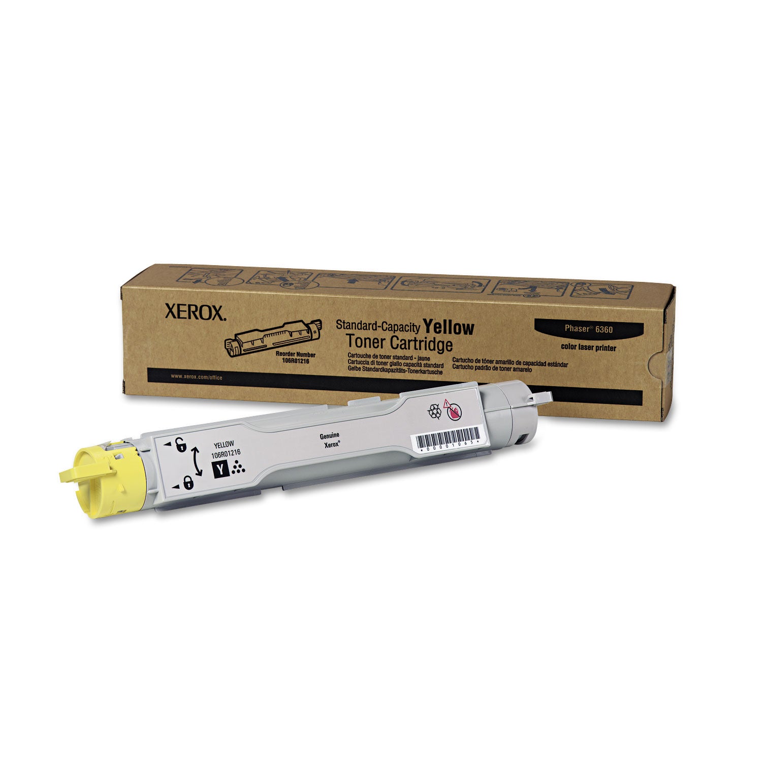 106R01216 Toner, 5,000 Page-Yield, Yellow - 
