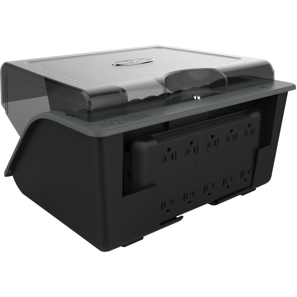 tripp-lite-by-eaton-10-device-desktop-ac-charging-station-with-surge-protector-for-tablets-laptops-and-e-readers-wired-notebook-tablet-pc-e-book-reader-charging-capability-black-gray_trpcsd1006ac - 2