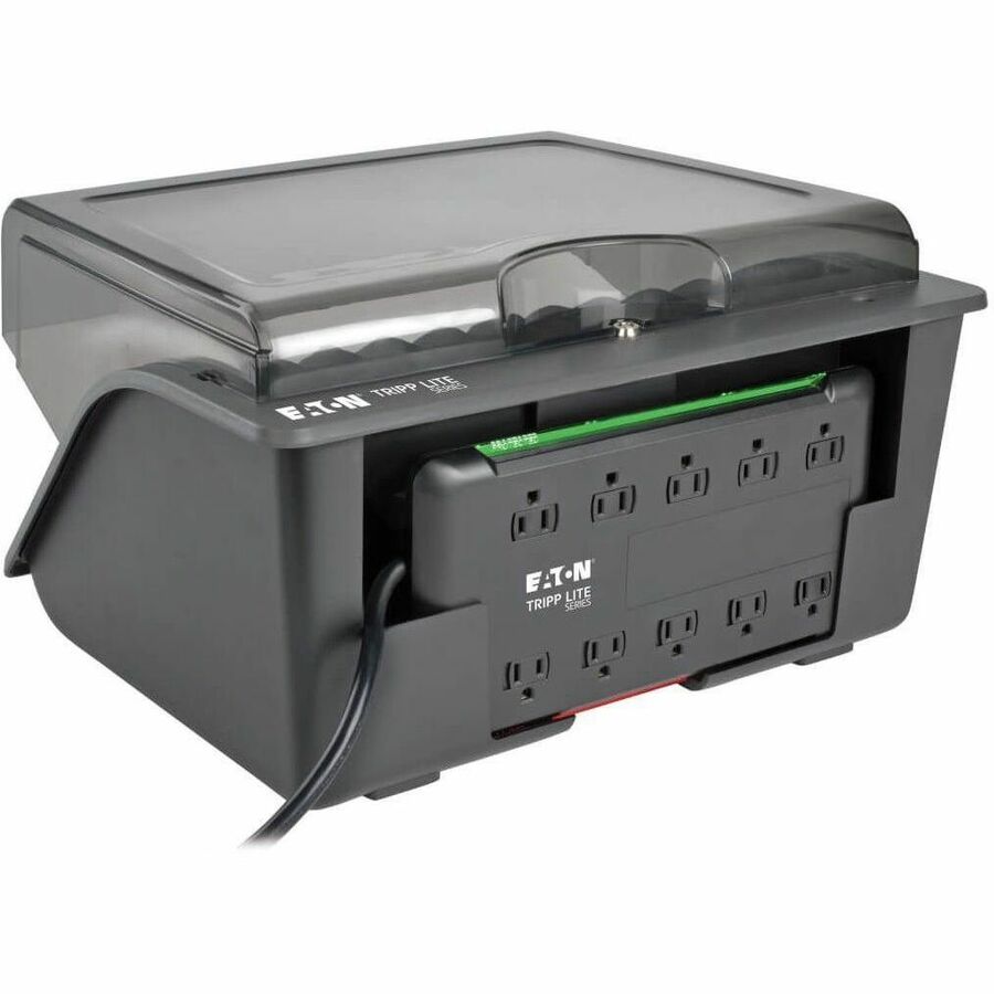 Tripp Lite by Eaton 10-Device Desktop AC Charging Station with Surge Protector for Tablets Laptops and E-Readers - Wired - Notebook, Tablet PC, e-book Reader - Charging Capability - Black, Gray
