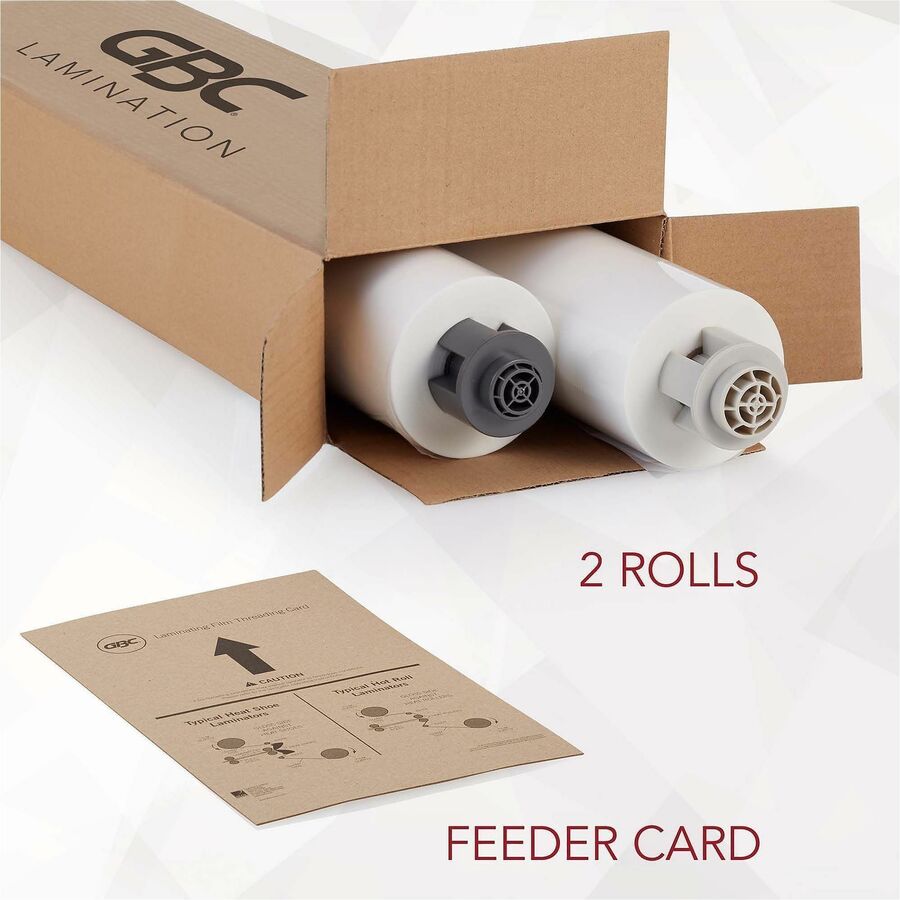 EZload Roll Film, Nap I, 1.5 mil, 27" x 500 ft, Gloss Clear, 2/Box