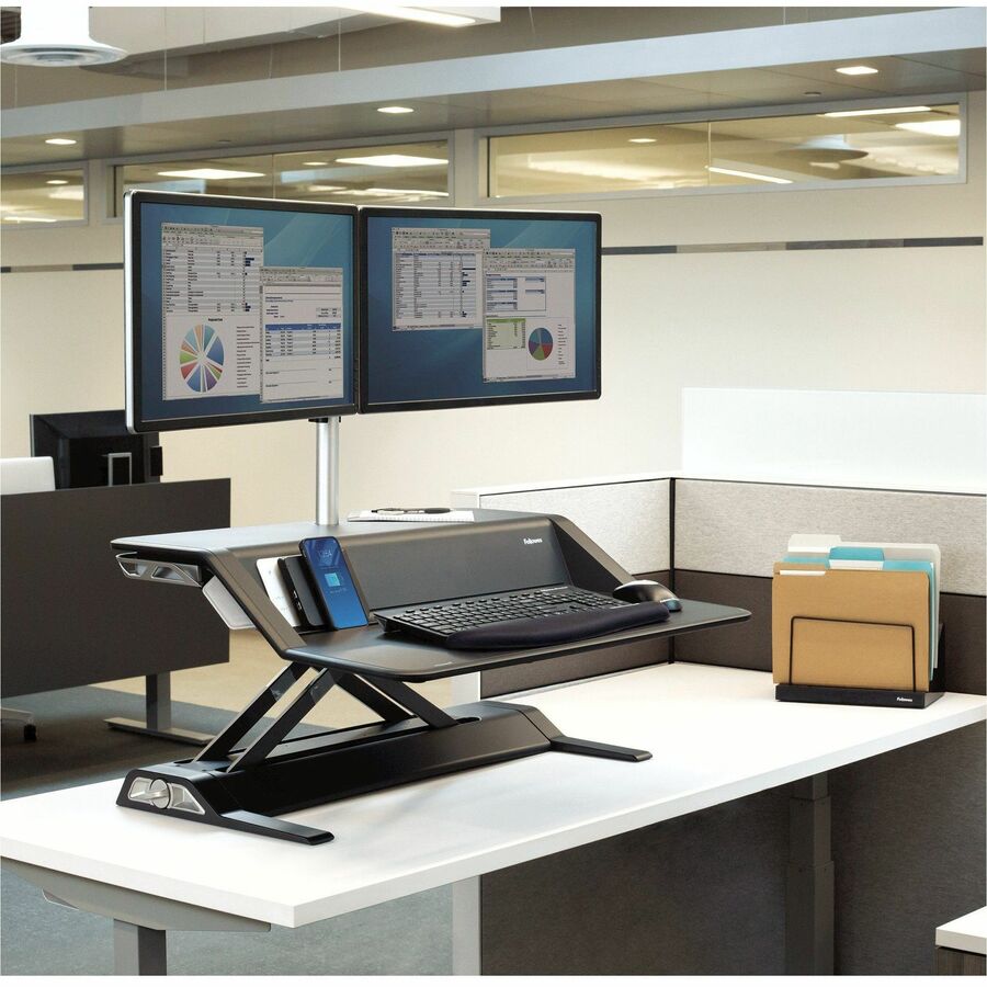 Lotus Dual Monitor Arm Kit, For 26" Monitors, Silver, Supports 13 lb