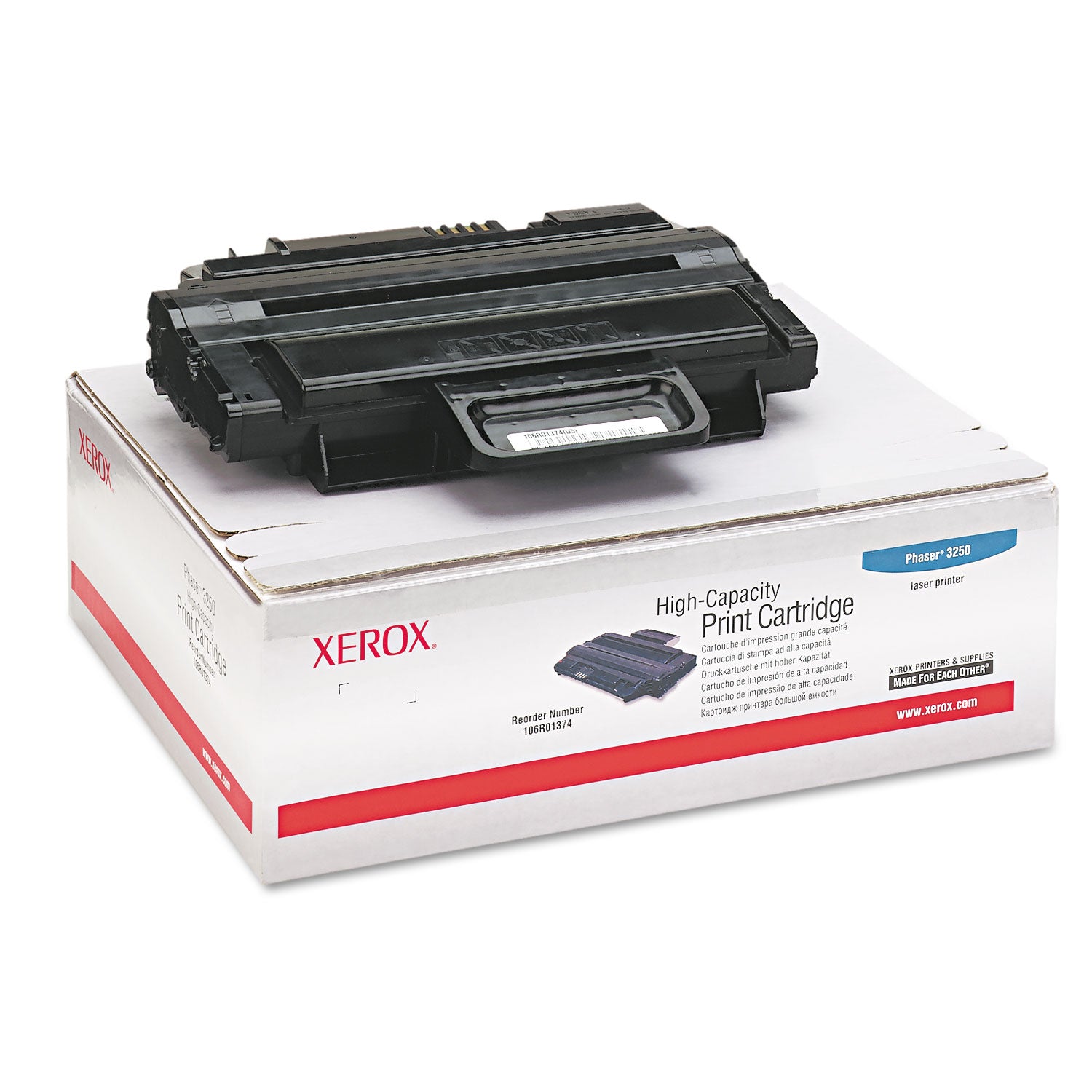 106R01374 High-Yield Toner, 5,000 Page-Yield, Black - 
