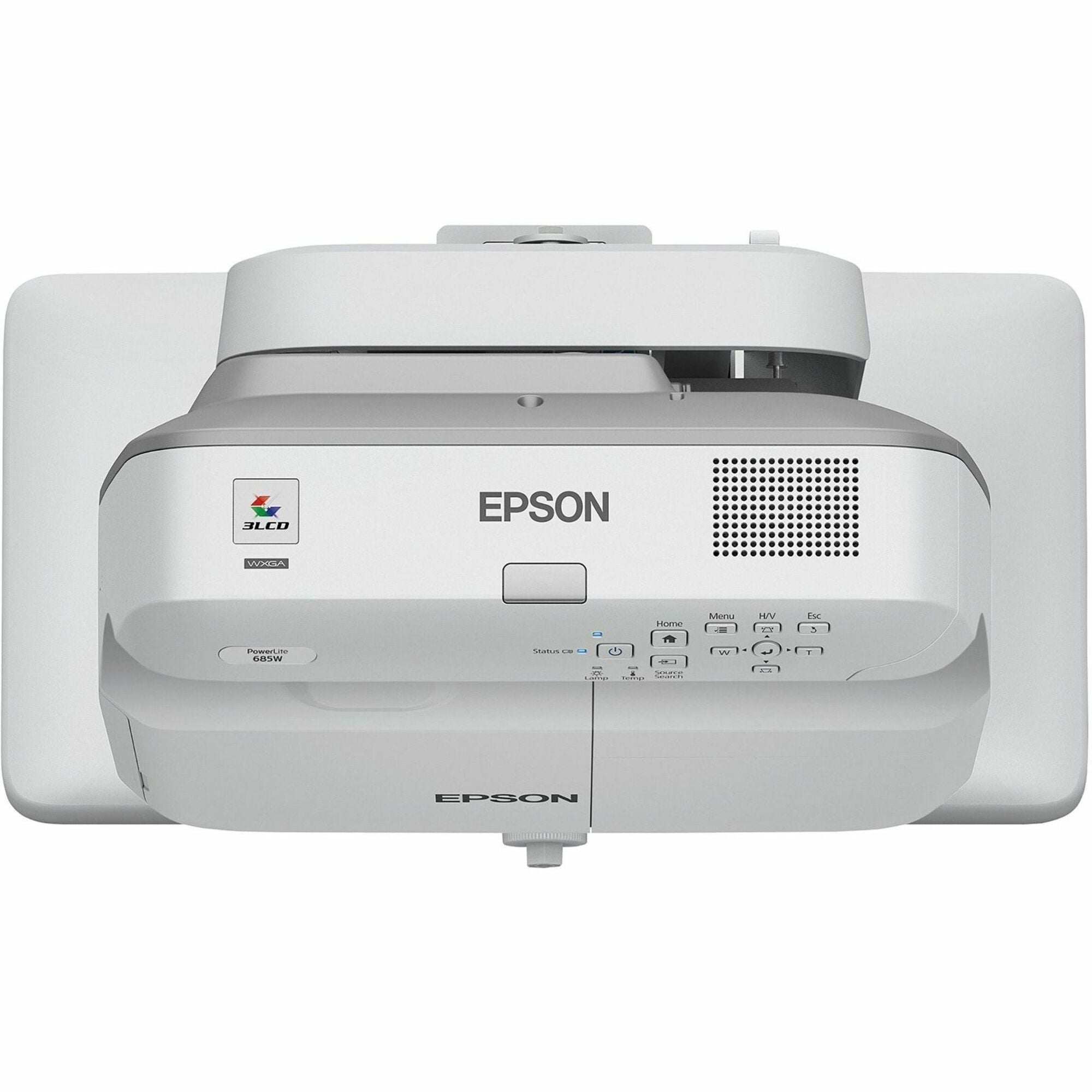 Epson PowerLite 685W Ultra Short Throw LCD Projector - 16:10 - 1280 x 800 - Rear, Front - 5000 Hour Normal Mode - 10000 Hour Economy Mode - WXGA - 3500 lm - HDMI - USB - 1