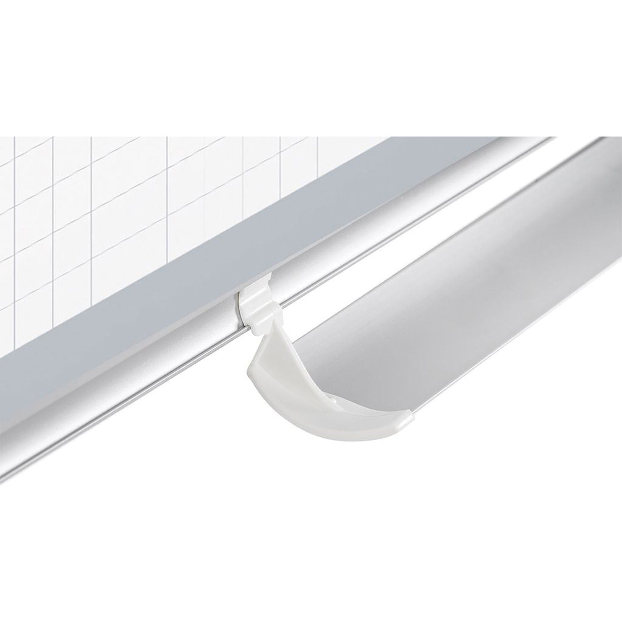 MasterVision Dry-erase Magnetic Planning Board - Pure White, Aluminum - Porcelain - 48" Height x 72" Width - Magnetic, Accessory Tray, Dry Erase Surface - 1 Each - 