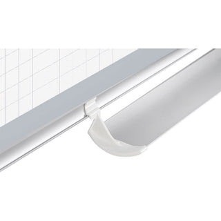 MasterVision Dry-erase Magnetic Planning Board - Pure White, Aluminum - Porcelain - 48" Height x 72" Width - Magnetic, Accessory Tray, Dry Erase Surface - 1 Each - 