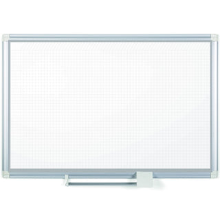 MasterVision Dry-erase Magnetic Planning Board - Pure White, Aluminum - Porcelain - 48" Height x 72" Width - Magnetic, Accessory Tray, Dry Erase Surface - 1 Each - 