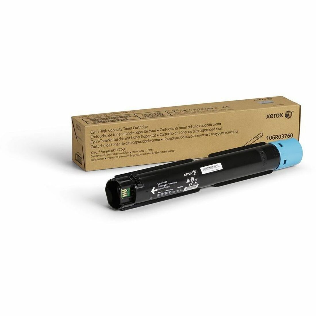 106R03760 High-Yield Toner, 10,100 Page-Yield, Cyan
