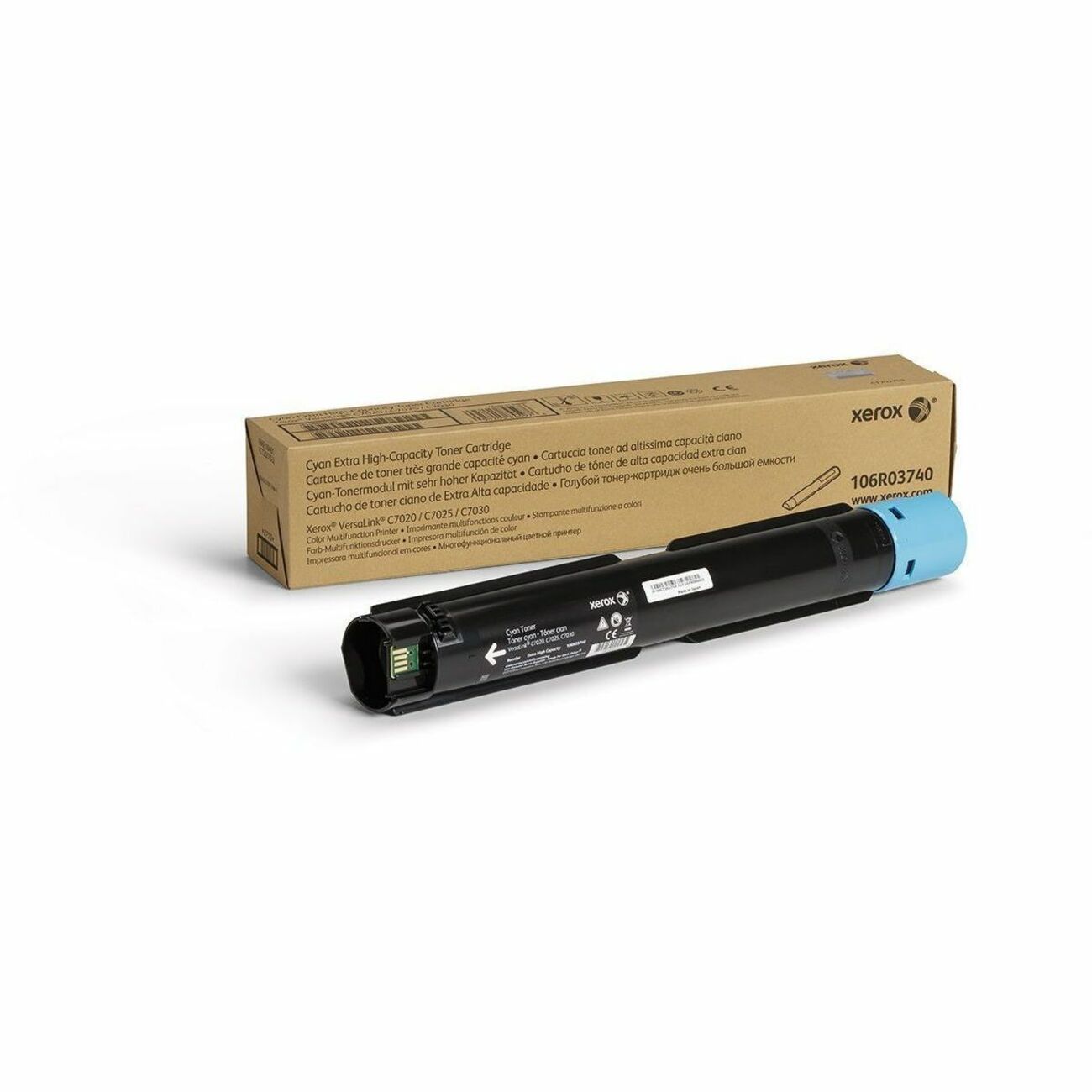 106R03740 Extra High-Yield Toner, 16,500 Page-Yield, Cyan