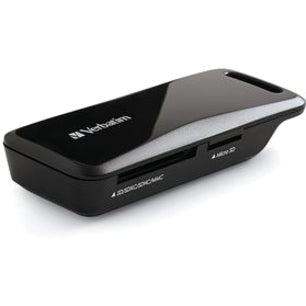 Verbatim USB-C Pocket Card Reader - microSD, microSDHC, microSDXC, SD, SDHC, SDXC, MultiMediaCard (MMC) - USB Type CExternal - 1 Pack