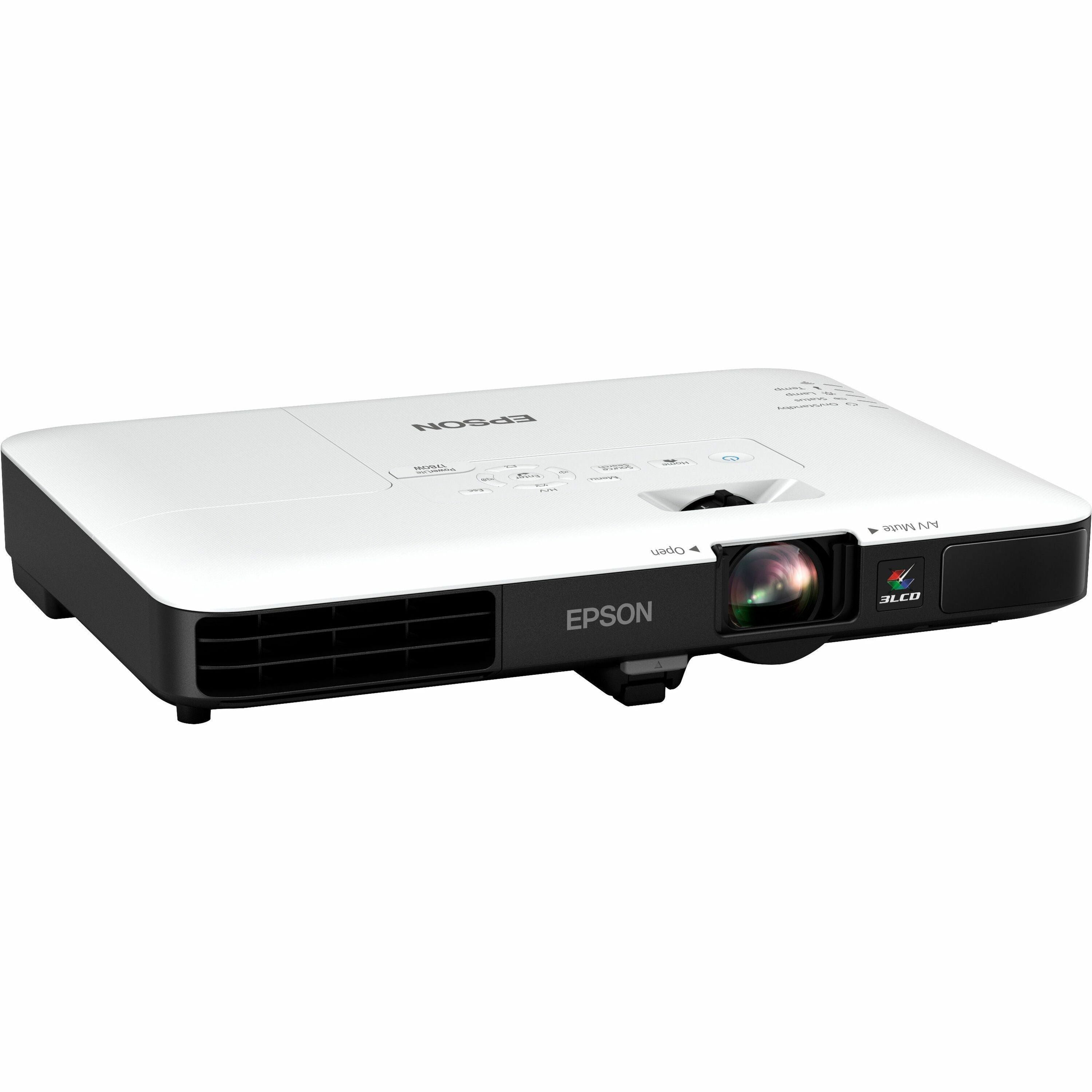 PowerLite 1780W Wireless WXGA 3LCD Projector, 3,000 lm, 1280 x 800 Pixels, 1.2x Zoom