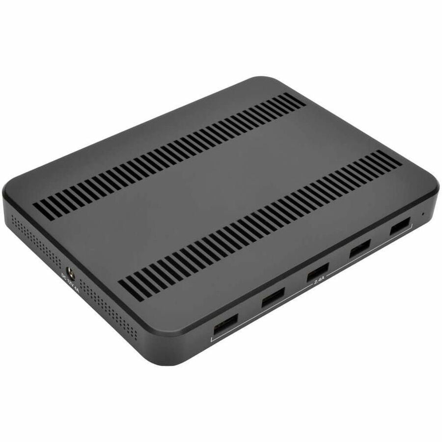 Tripp Lite by Eaton 5-Port USB Charging Station with Built-In Device Storage 12V 4A (48W) USB Charger Output - 48 W Output Power - 120 V AC, 230 V AC Input Voltage - 5 V DC Output Voltage - 2.40 A Output Current